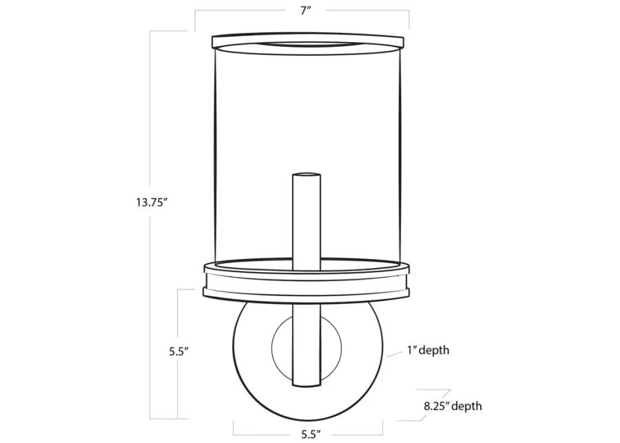 Southern Living Adria Natural Brass Sconce