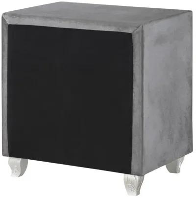 Deanna 2-drawer Rectangular Nightstand Grey