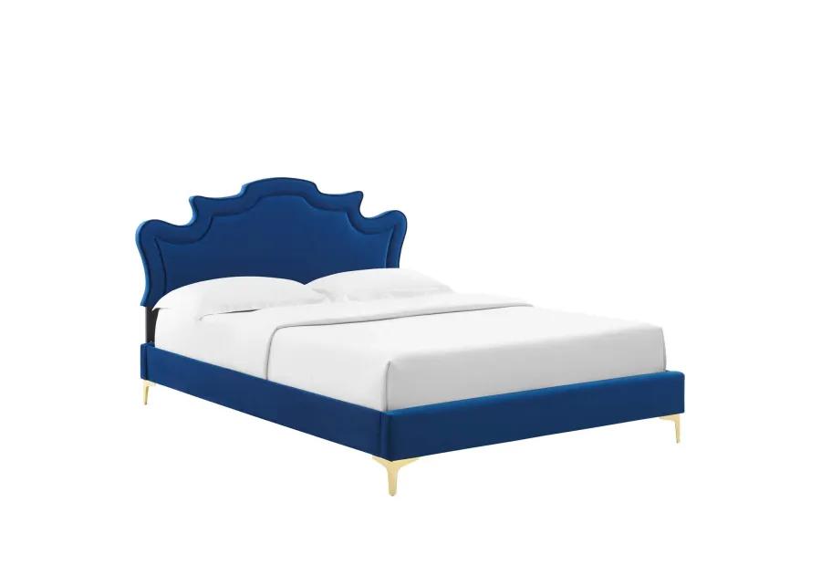 Neena Performance Velvet King Bed