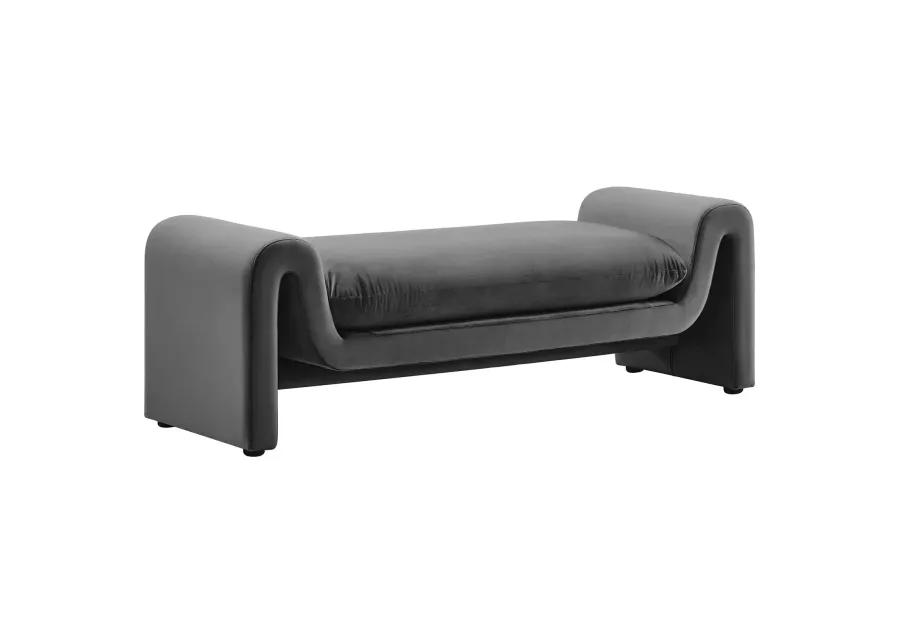 Waverly Performance Velvet Bench