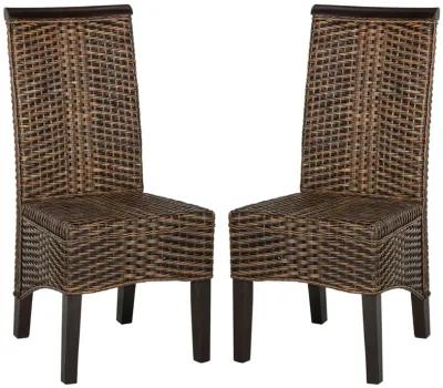 ILYA 18''H WICKER DINING CHAIR - Set of 2