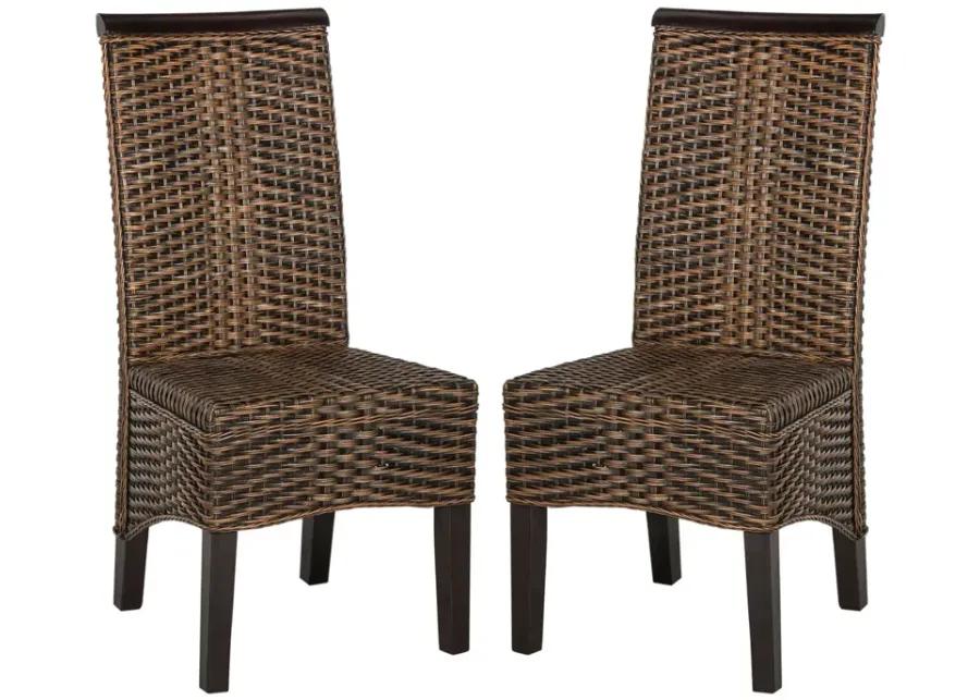 ILYA 18''H WICKER DINING CHAIR - Set of 2