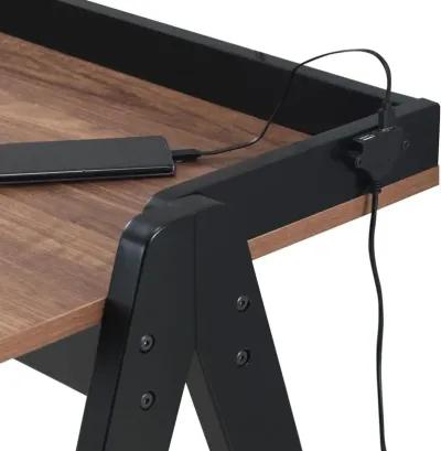 Aaliyah Writing Desk with Usb Ports