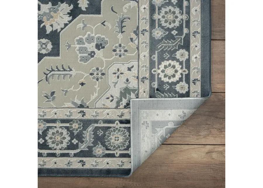 Imagica Traditional Twilight Floral Area Rug 5'3" x 7'6"