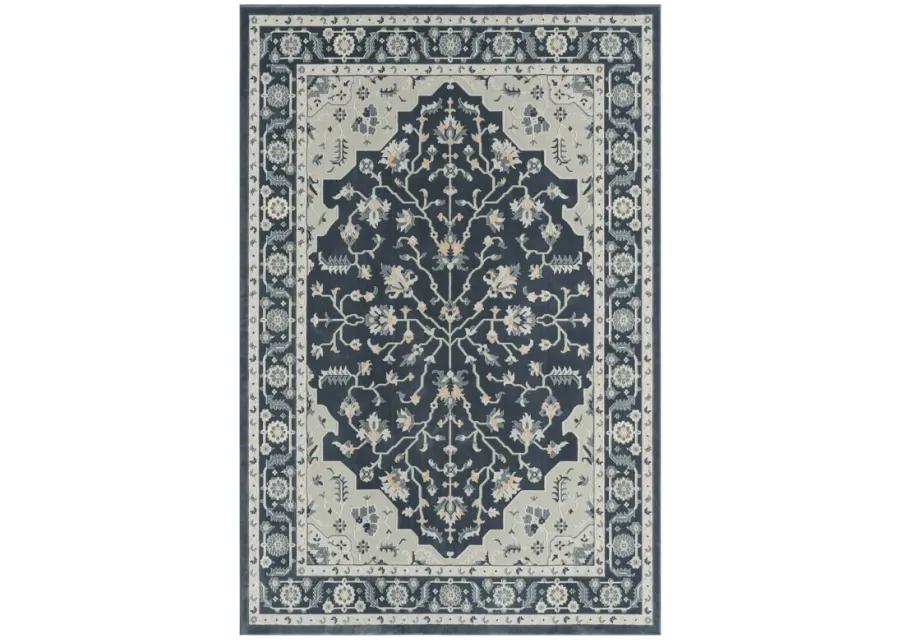 Imagica Traditional Twilight Floral Area Rug 5'3" x 7'6"