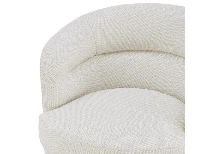 Rachel Fabric Swivel Accent Arm Chair, Cardiff Cream 