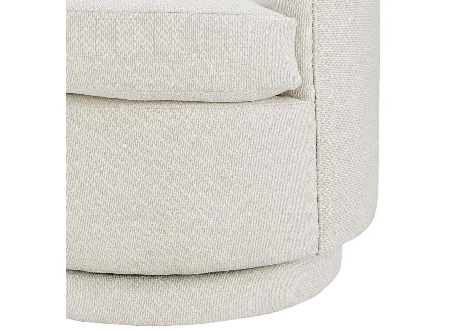 Rachel Fabric Swivel Accent Arm Chair, Cardiff Cream 