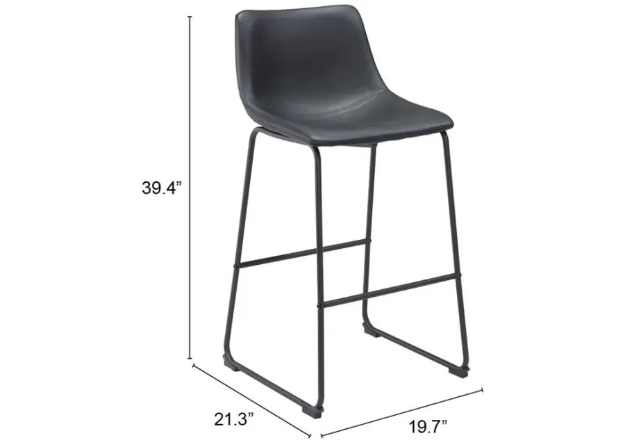 Smart Barstool (Set of 2) Black