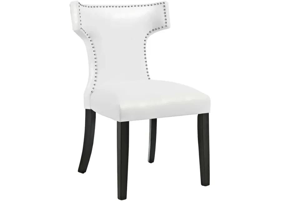 Curve Dining Chair Vinyl Set of 2