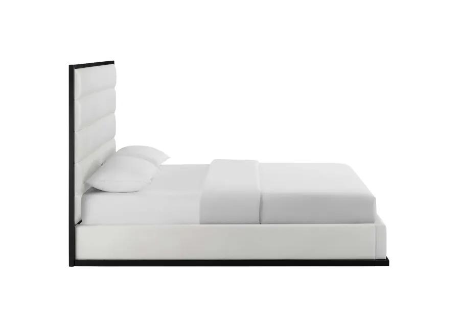 Ashland Queen Faux Leather Platform Bed