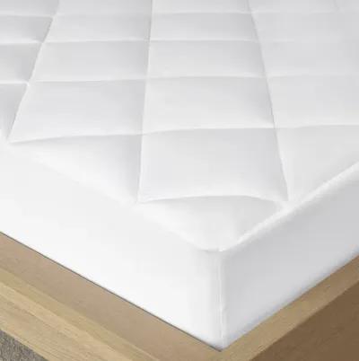 Madison Park Quiet Nights White 300 Thread Count Cotton Sateen Waterproof Mattress Pad