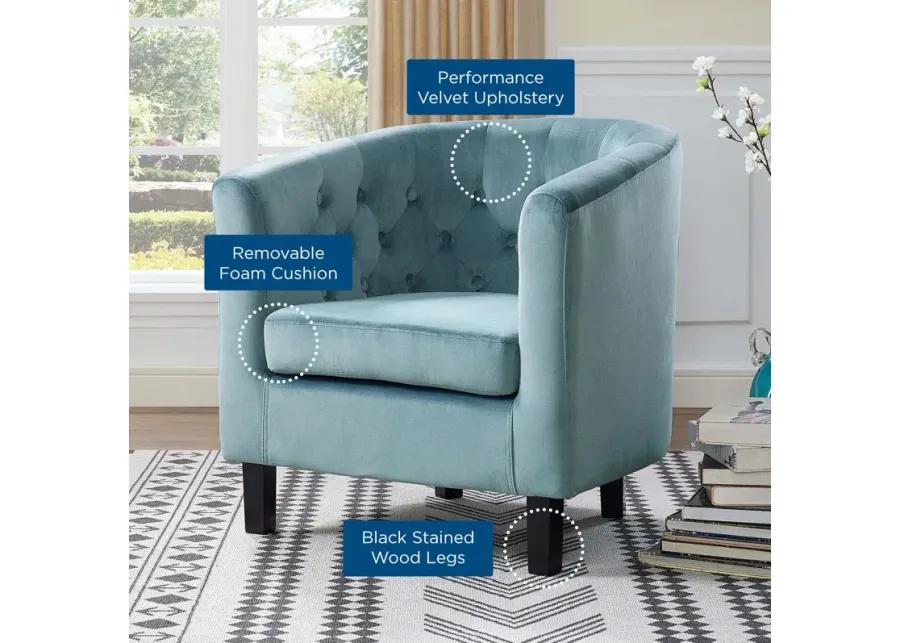 Prospect Performance Velvet Armchair