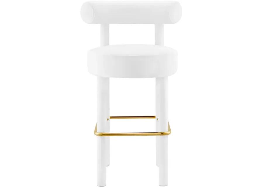 Toulouse Performance Velvet Bar Stool - Set of 2