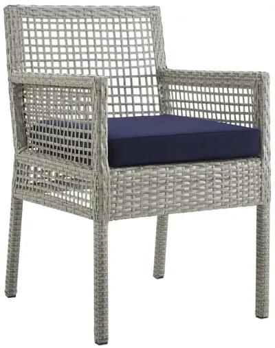 Aura Dining Armchair Outdoor Patio Wicker Rattan Set of 4