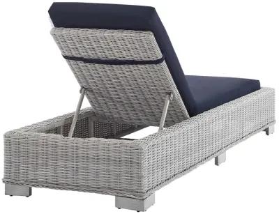 Conway Sunbrella® Outdoor Patio Wicker Rattan Chaise Lounge