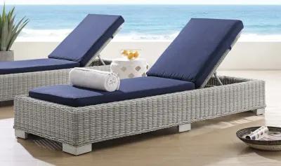 Conway Sunbrella® Outdoor Patio Wicker Rattan Chaise Lounge