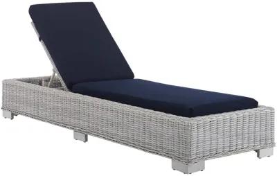 Conway Sunbrella® Outdoor Patio Wicker Rattan Chaise Lounge