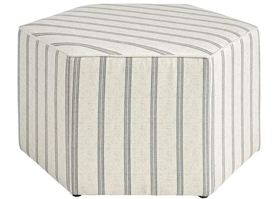 Martha Stewart Ellen Natural Cocktail Ottoman