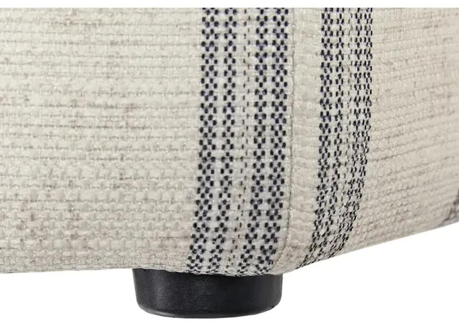 Martha Stewart Ellen Natural Cocktail Ottoman