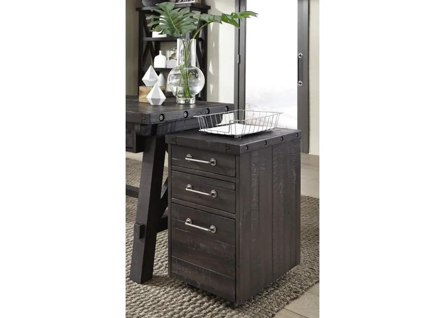 Yosemite Solid Wood Rollling File Cabinet in Cafe