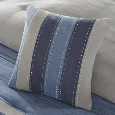 Madison Park Collins Navy 7 Piece Comforter Set