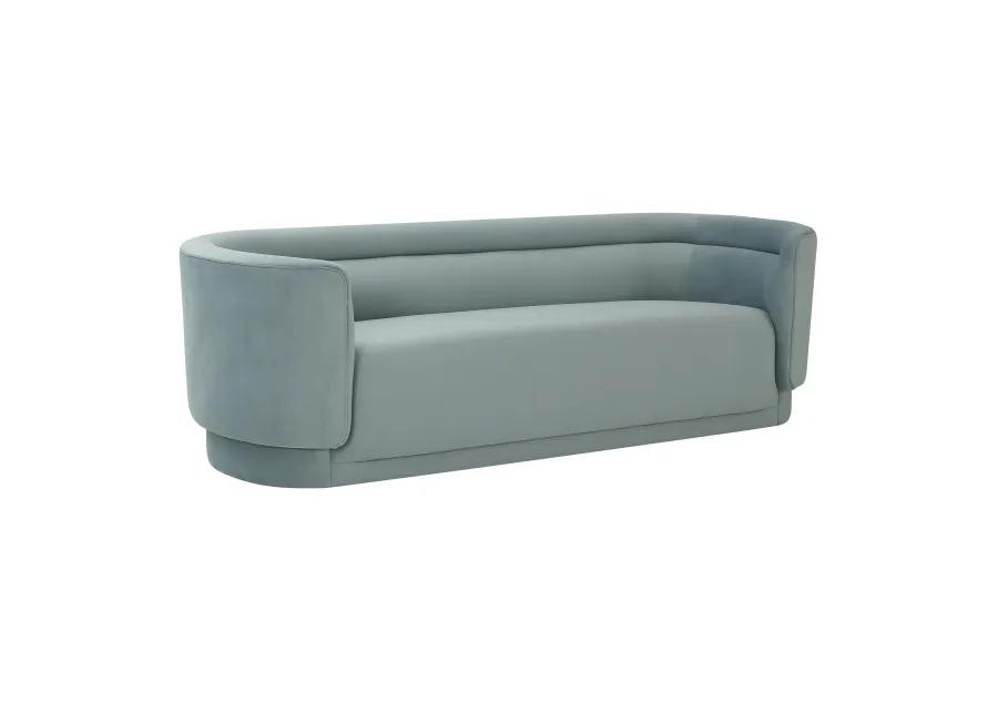 Macie Sea Blue Velvet Sofa