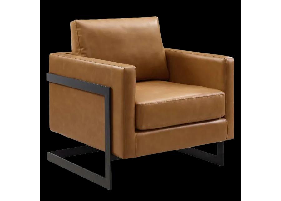 Posse Vegan Leather Accent Chair