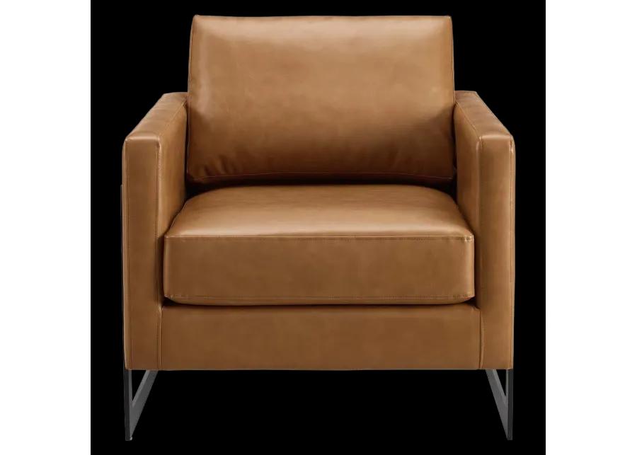 Posse Vegan Leather Accent Chair