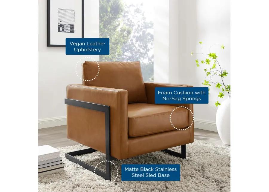 Posse Vegan Leather Accent Chair