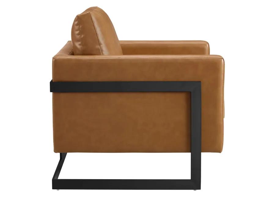 Posse Vegan Leather Accent Chair