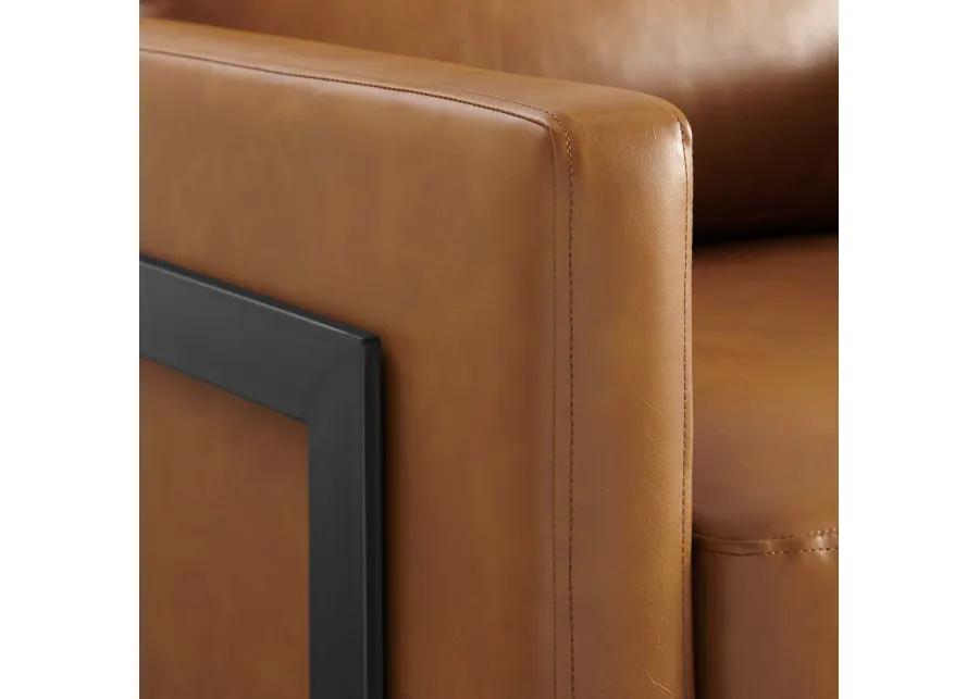 Posse Vegan Leather Accent Chair