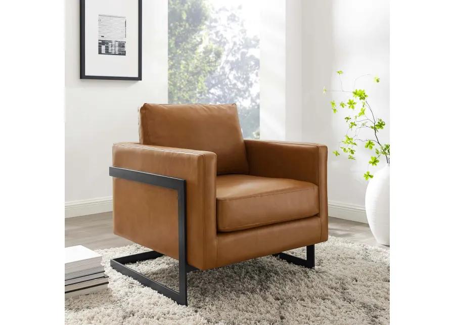 Posse Vegan Leather Accent Chair