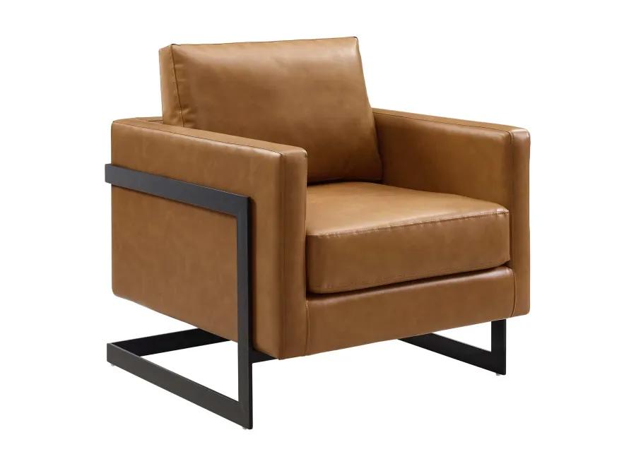 Posse Vegan Leather Accent Chair