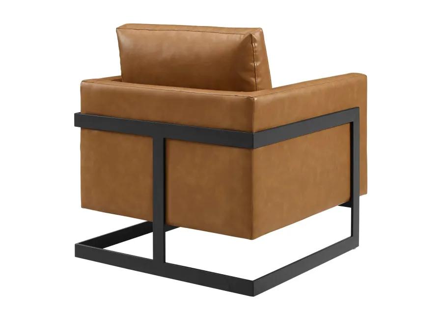 Posse Vegan Leather Accent Chair