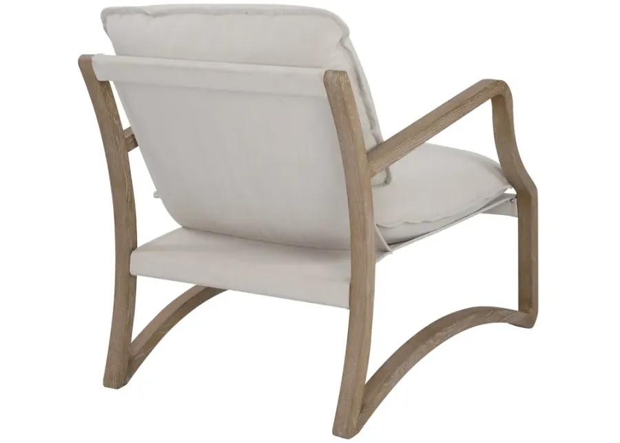 Melora Solid Oak Accent Chair