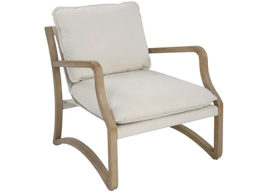 Melora Solid Oak Accent Chair