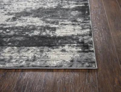 Panache Beige/Taupe Abstract Polypropylene 6'7" x 9'6" Rectangle Rug