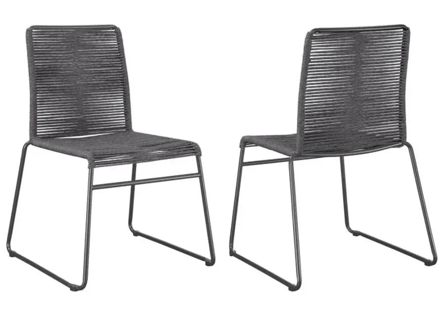 Hayden Upholstered Stackable Side Chairs (Set of 2)