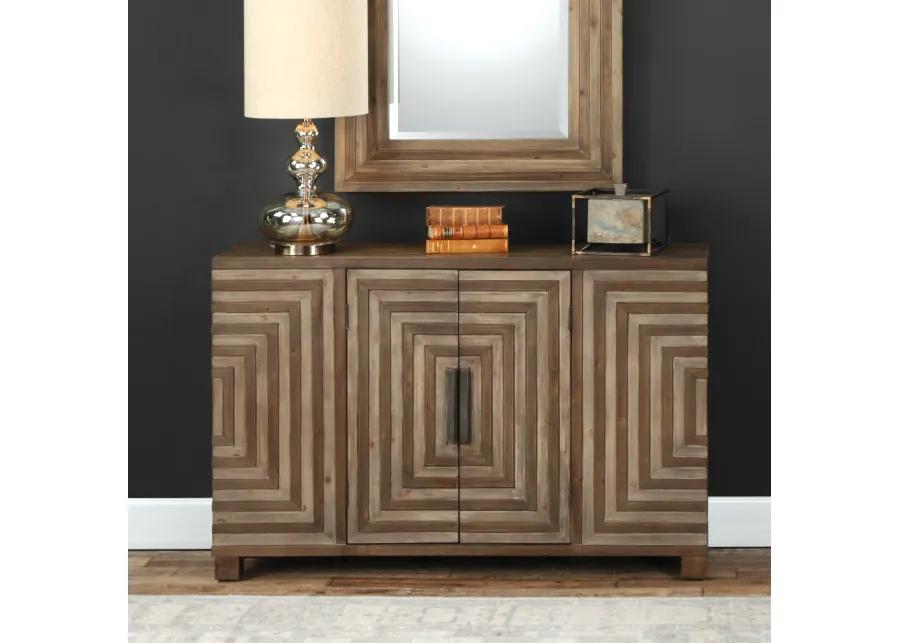 Layton Geometric Console Cabinet