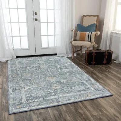 Artistry Gray Classic NZ Wool/Tencel Blend 10' x 13' Rectangle Rug