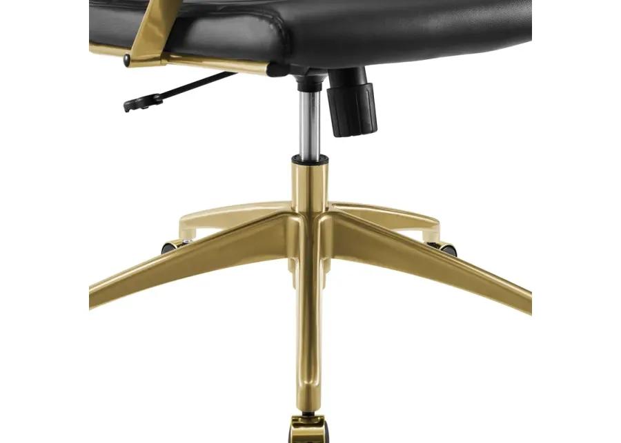 Jive Gold Stainless Steel Highback Office Chair