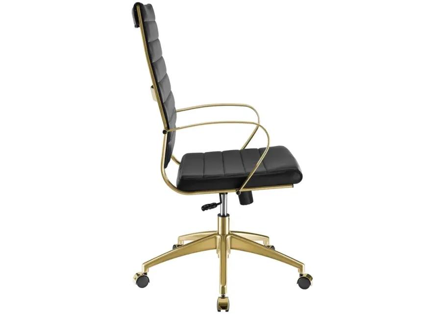 Jive Gold Stainless Steel Highback Office Chair