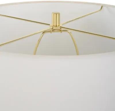 Wrenley Ridged White Table Lamp