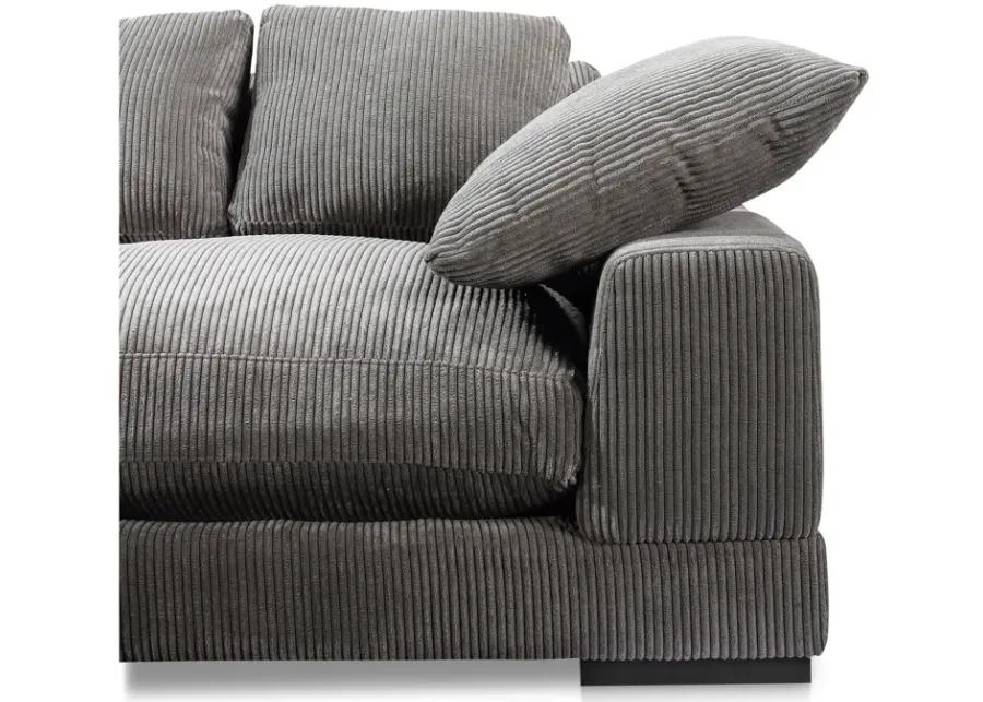 Plunge Large Sectional Charcoal