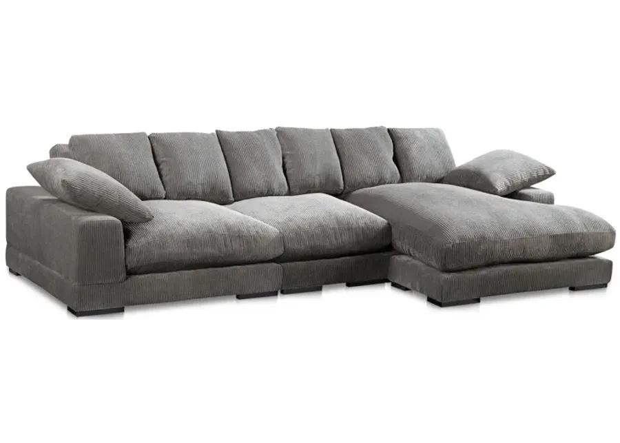 Plunge Large Sectional Charcoal