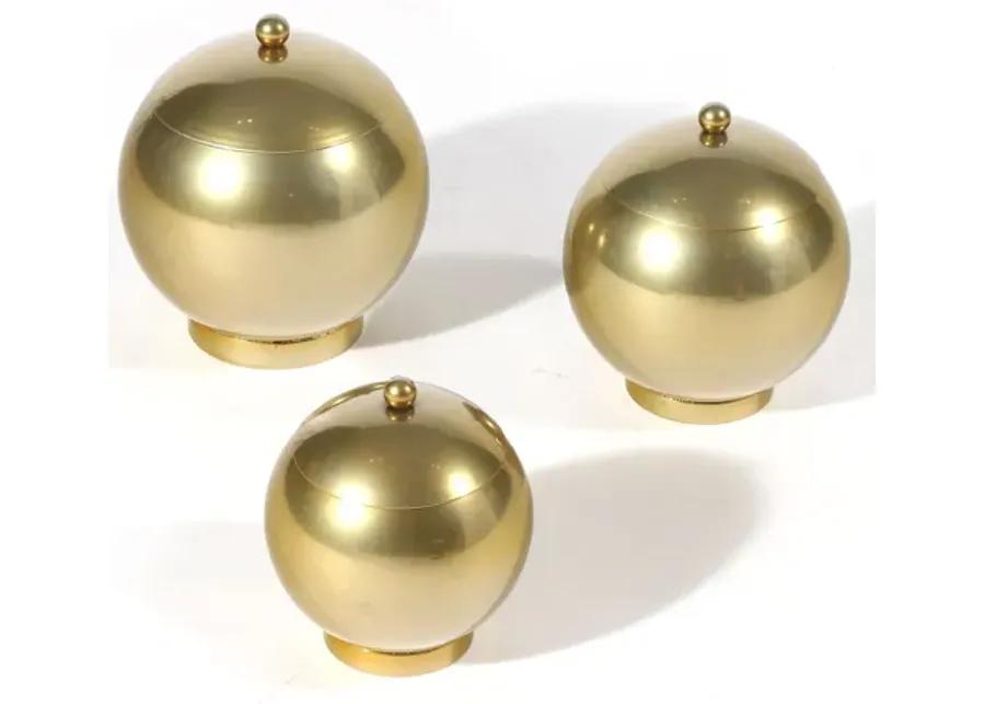 Eseld, Set of 3 Decorative Metal Jars