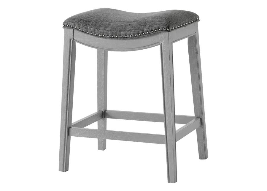 grover kd fabric counter stool ash gray frame, lyon dark gray(assembly required)