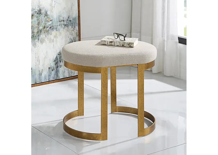 Infinity Gold Accent Stool