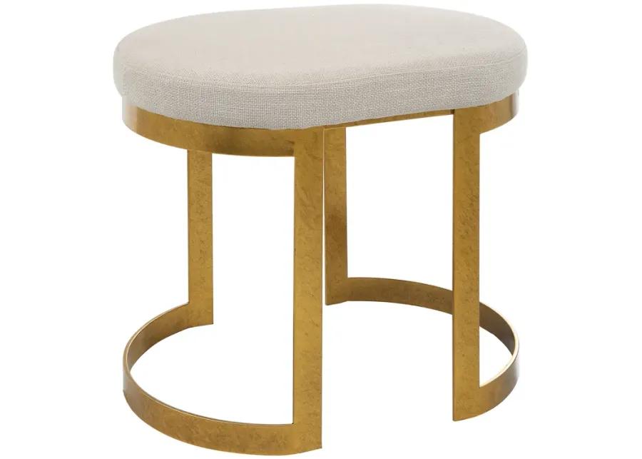 Infinity Gold Accent Stool