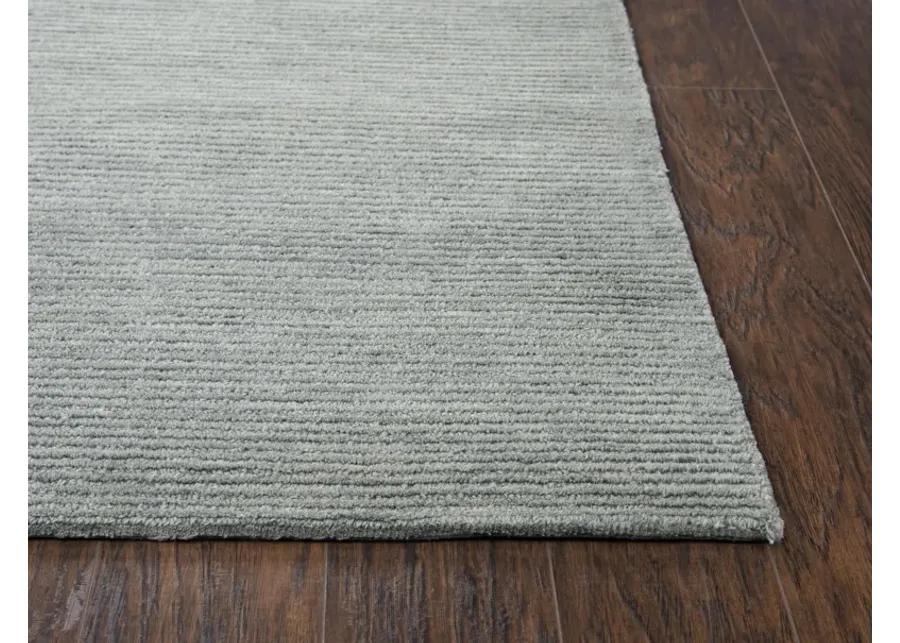 Fifth Avenue Gray Solid Wool 5' x 8' Rectangle Rug